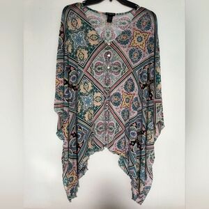 (5x$20) Floral Cover Up Top / Large